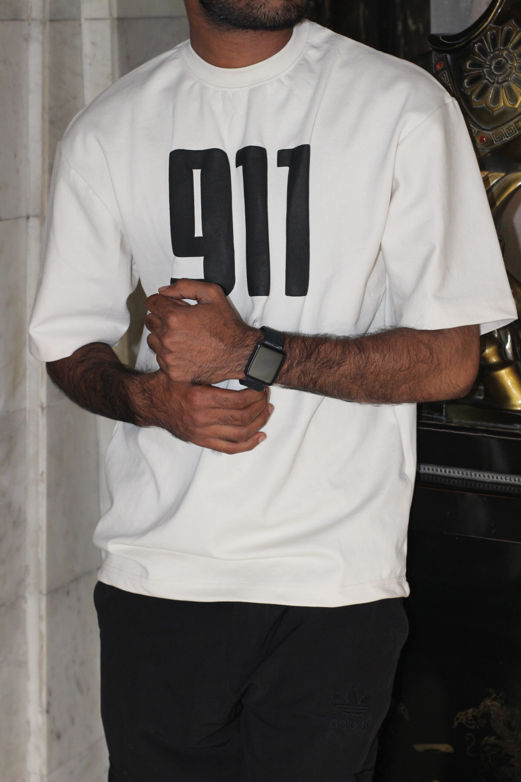 The Vanguard 911: Men’s Ultra-Heavyweight Drop Shoulder Oversized T-Shirt